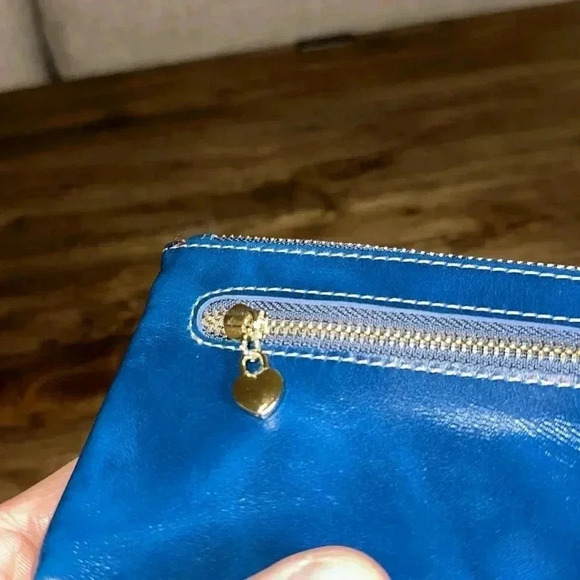 MDBM UK Maison de Beaute Marseilles LIMOGES Small Wallet Prussian Blue MSRP $49 - Picture 14 of 15